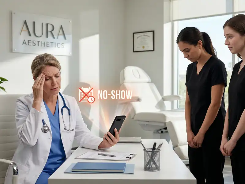 doctora con dolor de cabeza xq asistentes no avisaron del no show